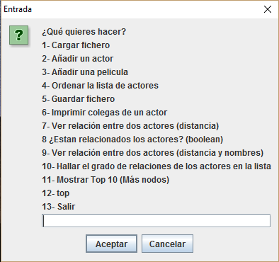 Aplicación administración de actores